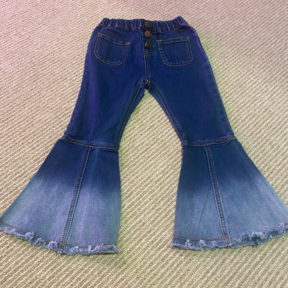Bellbottom denim pants